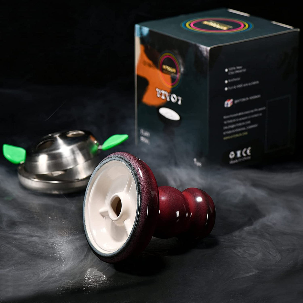 Hookah Bowl Phunnel Hookah Head Kitosun Pivot Clay Shisha Bowl with