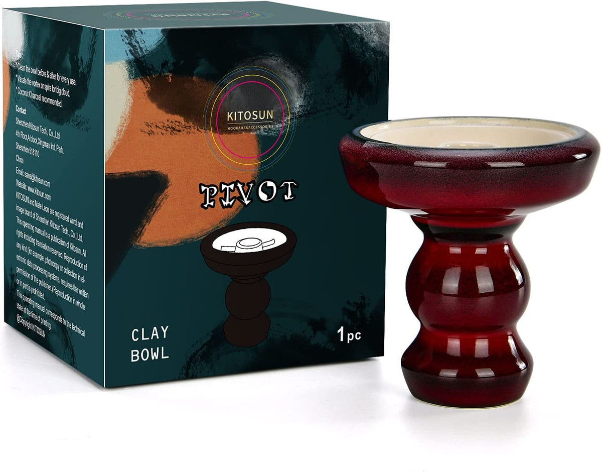 Hookah Bowl Phunnel Hookah Head Kitosun Pivot Clay Shisha Bowl with